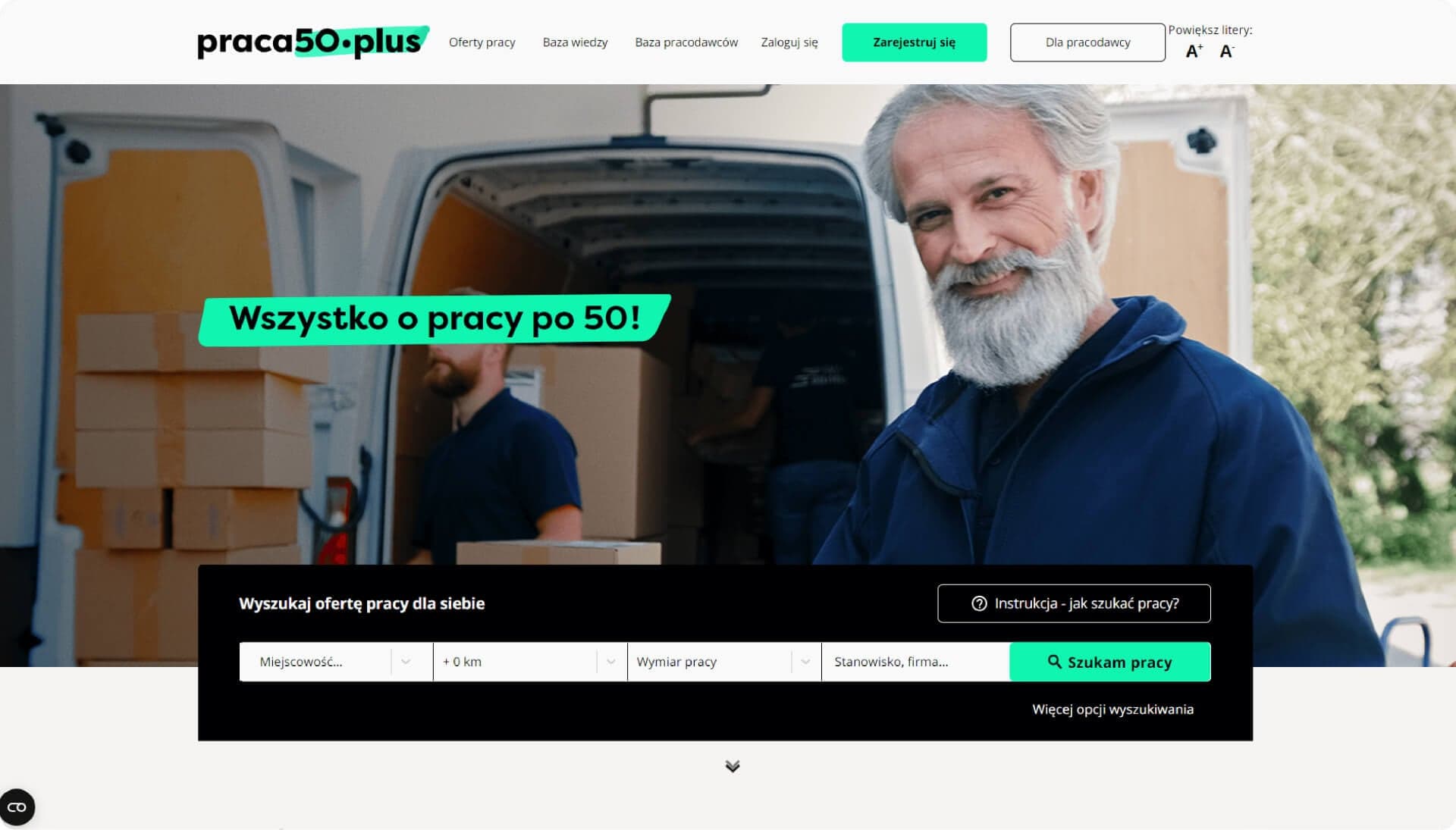 Praca50.plus - zrzut 1